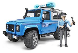 Immagine di Land Rover Defender Station Wagon Polizia Blu Luci Suoni