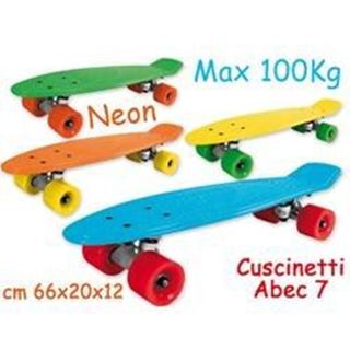 Immagine di Skateboard Colori Fluo Abec-5 66cm. 100kg.