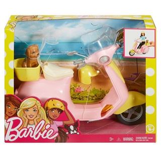 Immagine di Mattel Barbie Scooter Con Cagnolino E Casco Inclusi