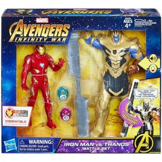 Immagine di Avengers Infinity War Set Personaggi Iron Man Vs. Thanos Hero Vision