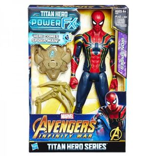 Immagine di Avengers Infinity War Personaggio Snodabile Iron Spider Titan Hero Power Fx Con Suoni