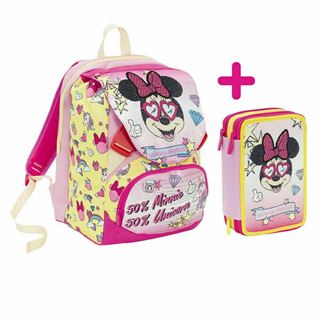 Immagine di Schoolpack Zaino Minnie + Astuccio - Seven