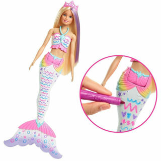 Barbie- Dreamtopia Crayola Bambola Sirena Con Abito E Coda Colorabili -  Toylandia Shop Online Giochi & Giocattoli