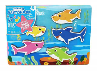 Immagine di Baby Shark Puzzle A Incastro In Legno Di Pinkfong