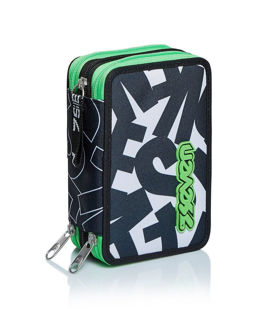 Immagine di Astuccio 3 Zip Alpha Beat Seven Nero Triplo Scomparto Attrezzato