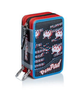 Immagine di Astuccio 3 Zip Pen Pad Space Check Novità Scuola 2020-21