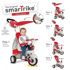 Immagine di TRICICLO SMART TRIKE DAZZLE,ROSSO CON CAPPOTTINA E MANIGLIONE