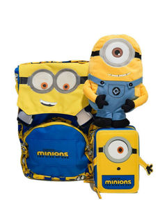 Immagine di Schoolpack Seven Minions Zaino Sdoppiabile + Astuccio 3 Zip + Peluche