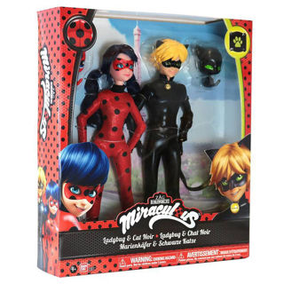 Immagine di Miraculous Ladybug E Cat Noir 26 Cm Bambole