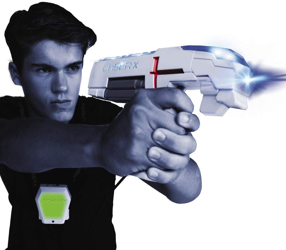 Laser x Blaster, Indoor E Outdoor Con 2 Laser Blaster, 2 Ricevitori, L