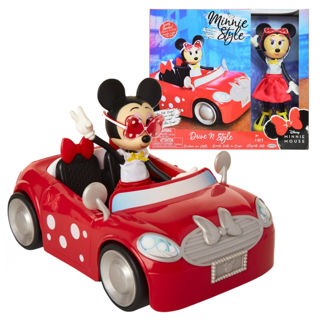 Immagine di Minnie Con Auto Minnie Cooper