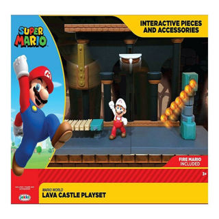 Immagine di Super Mario Nintendo Castello Di Lava Diorama Set