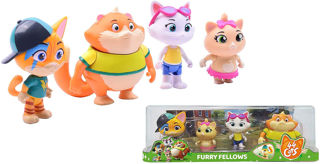 Immagine di 44 Gatti Set 4 Personaggi Collezionabili Buffycats 8 Cm