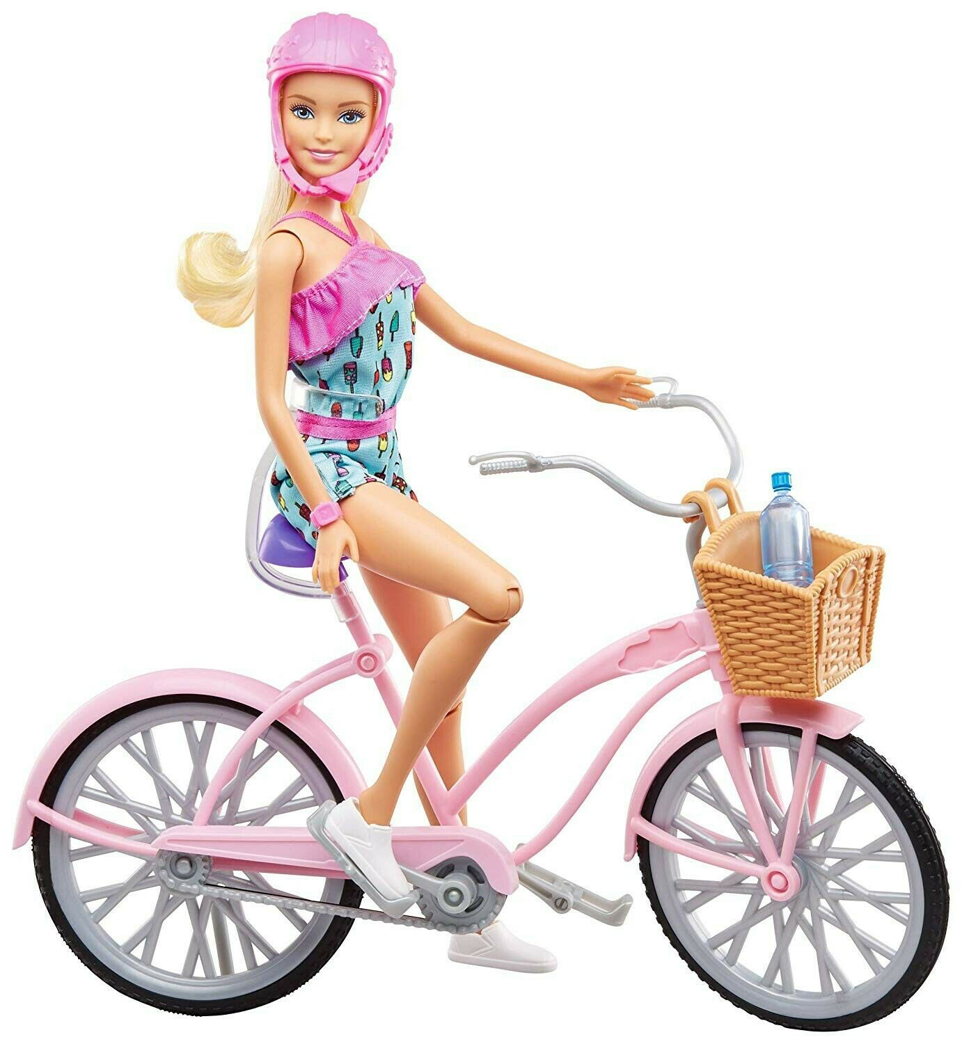 bambola con bicicletta