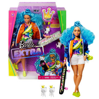 Immagine di Barbie Extra Doll Con Skateboard Con 2 Gattini