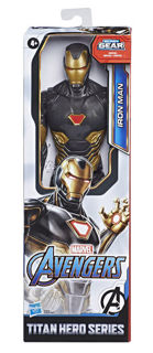 Immagine di Avengers Personaggo Titan Hero 30 Cm Iron Man Tuta Nera Oro