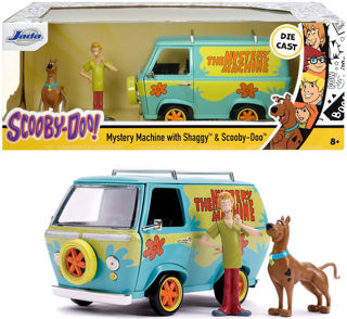 Immagine di Scooby-doo Mystery Machine In Scala 1:24 Die-cast Con Personaggi Di Scooby E Shaggy,
