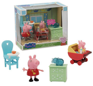 Immagine di Peppa Pig - Stanza Pig Mini Playset Con Peppa E Il Piccolo Alex