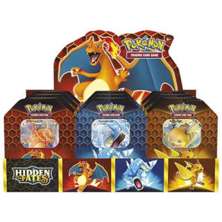 Immagine di Pokemon Hidden Fates Tins Set Of 3 Charizard Gyarados Raichu Tcg -inglese-