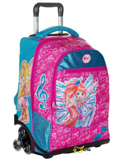 Immagine di Zaino Trolley Scuola Spinner 3 Ruote Winx