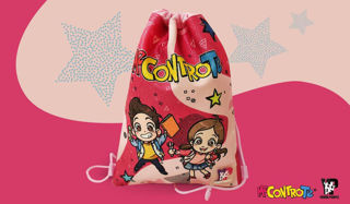 Immagine di Me Contro Te Sakky Bag Ginnastica Glamour Fuxia - Rosa