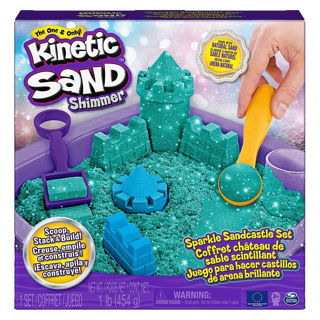 Immagine di Kinetic Sand Castello Di Sabbia Glitterata Verde Acqua 453 G