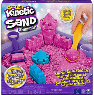 Immagine di Kinetic Sand - Castelli Di Sabbia - Sabbia Scintillante Rosa 454g
