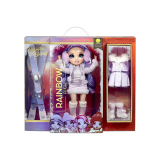 Immagine di Rainbow High Winter Break Violet Willow-bambola Alla Moda Viola Con 2 Abit
