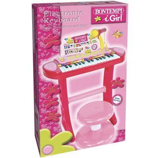 Immagine di Tastiera Con Sgabello Girl