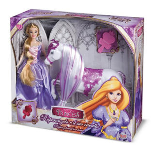 Immagine di Princess Rapunzel 30cm Con Cavallo