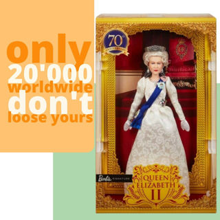 Immagine di Barbie Regina Elizabeth Ii Platinum
