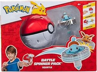Immagine di Pokemon Trottola Battle Spinner Pack Squirtle Con Pokè Ball