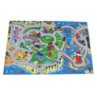 Immagine di Fast Wheels - Tappeto Mappa Stradale Con 4 Auto