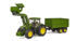 Immagine di John Deere 7r Con Caricatrice Frontale E Rimorchio