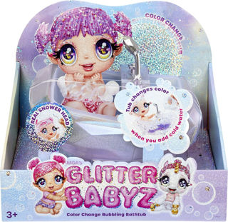Immagine di Glitter Babyz Vasca Magica Con Bolle, Cambio Colore