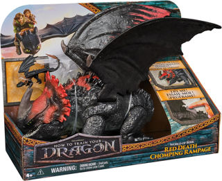 Immagine di Dragons Drago Morte Rossa Furia Divoratrice Da 28 Cm Con Sdentato