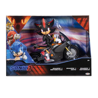Immagine di Sonic The Movie Shadow Personaggio Con Motocicletta 13 Cm