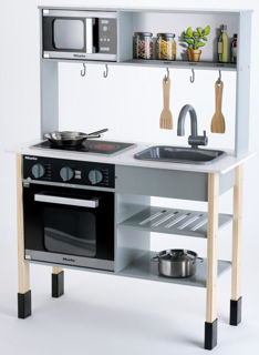 Immagine di Cucina Giocattolo Miele Legno (mdf) Bianca Midi.