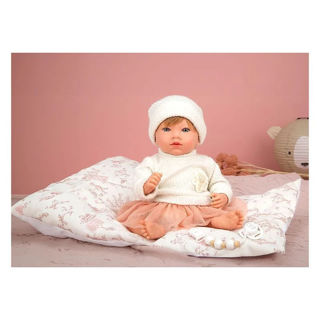 Immagine di Arias Reborn Julia Rosa Con Cuscino 40 Cm