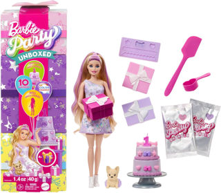 Immagine di Barbie Party Surprise - Birthday Bows, Bambola Con 10 Accessori A Sopresa,