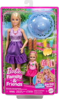 Immagine di Barbie - Famiglia E Amici, Set Con Bambole Barbie Malibu E La Piccola Chelsea